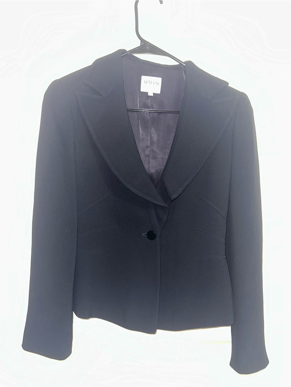 Armani Collezioni Dark Blue Women's Single-Button Blazer 4